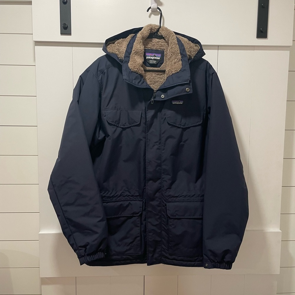 Mens Patagonia Isthmus parka L Navy